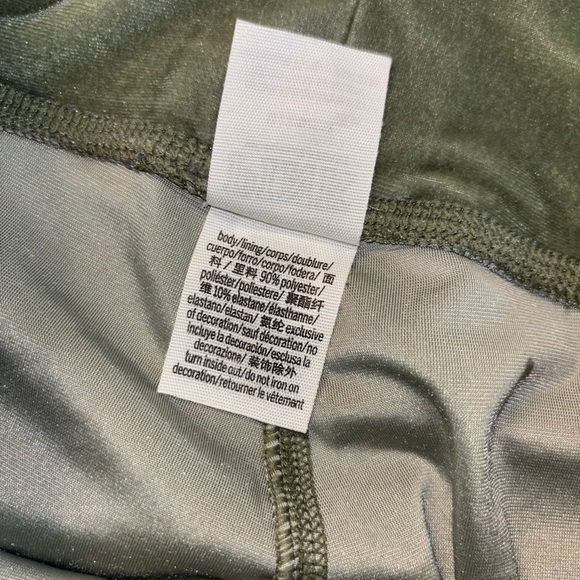 PINK Victoria's Secret Olive Green Leggings - Picture 5 of 6